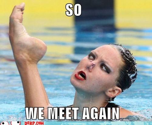 syncro swimmer face