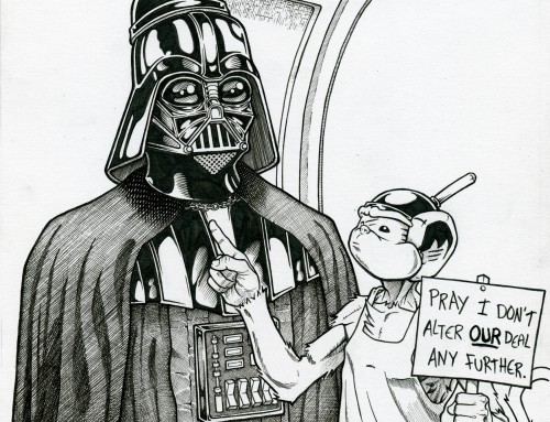 INKTOBER 2025 Day #18: DEAL.