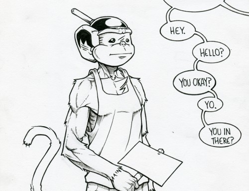 INKTOBER 2025 Day #30: VACANT.