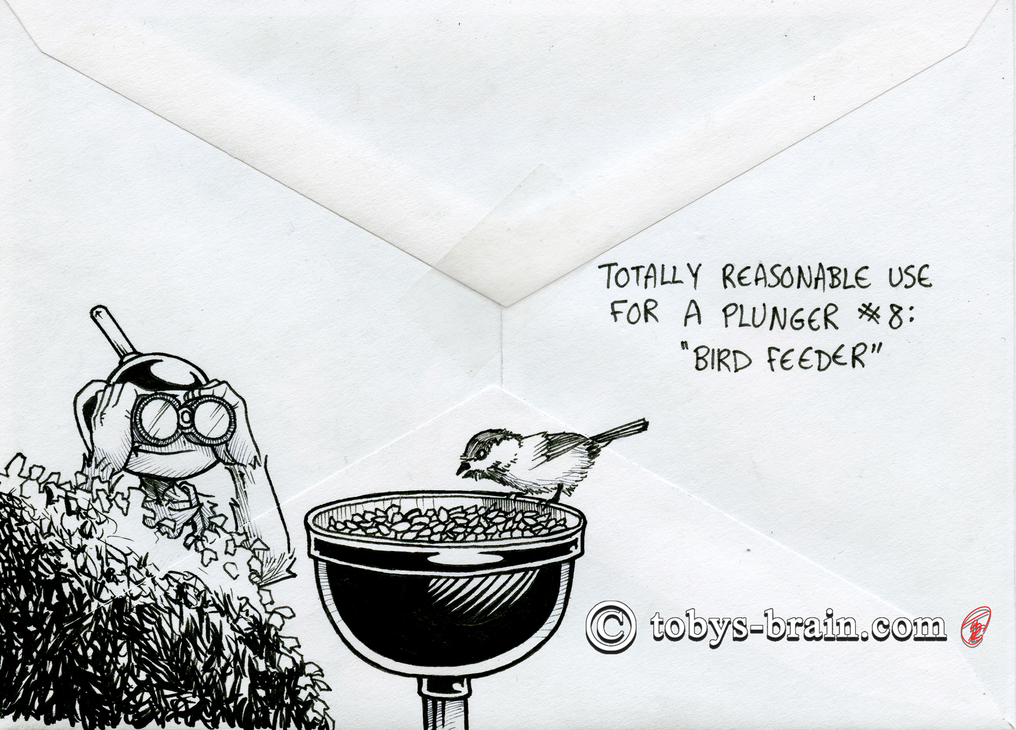 PMD Xmas Card Envelopes 2023: Bird Feeder