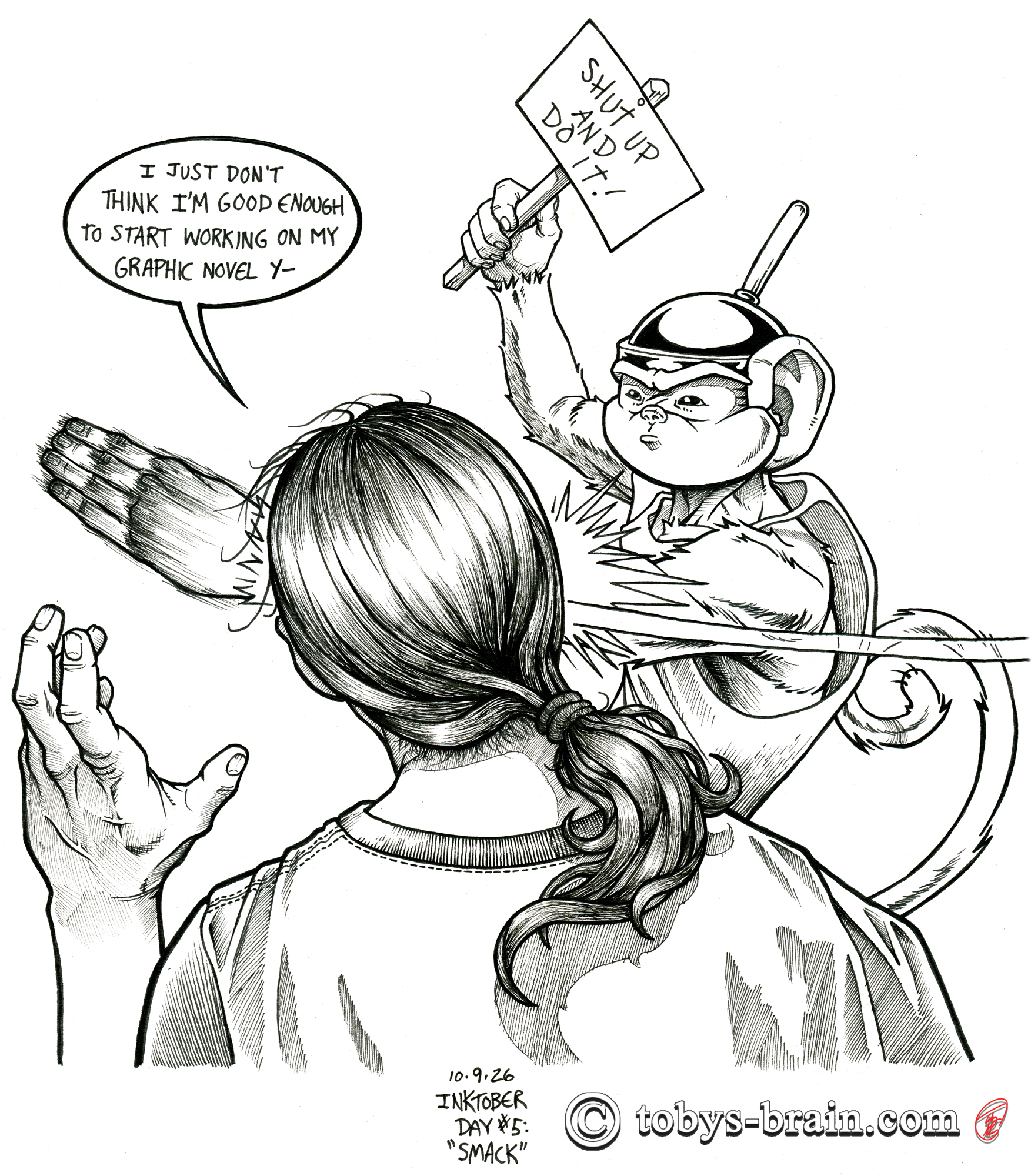 INKTOBER 2026 Day #5: SMACK